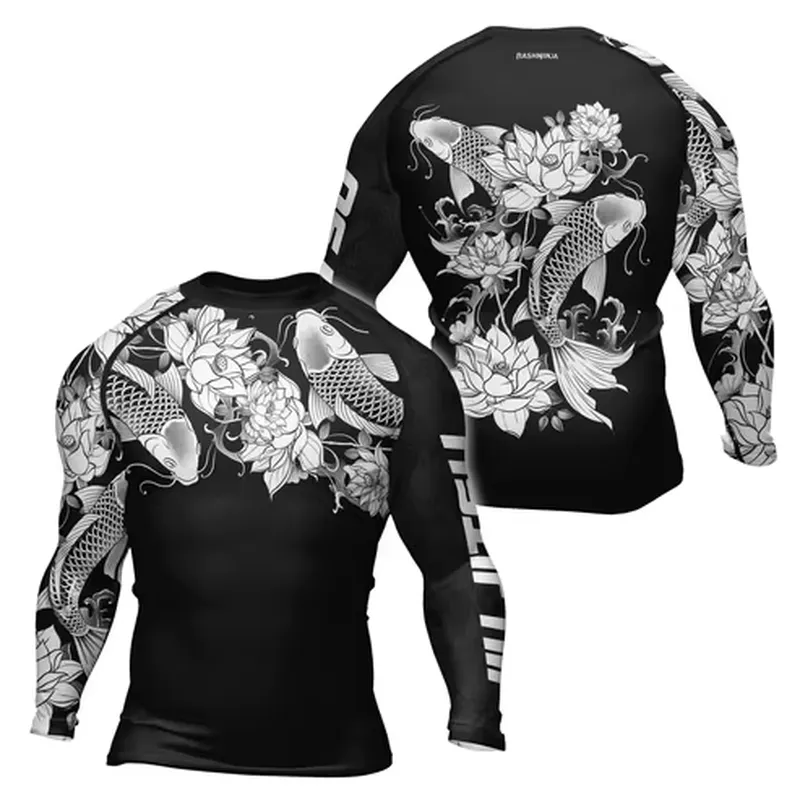 Rash Guard - 3D 프린팅 기술이 적용된 남성용 레트로