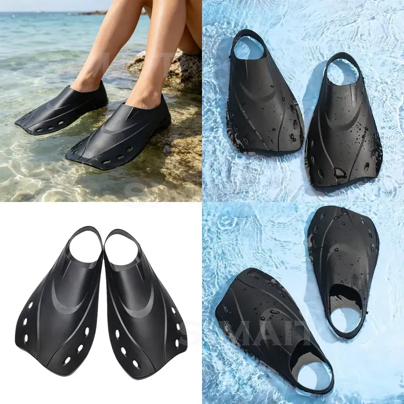전문용 짧은 TPR 소재 다이빙 핀, 발 전체를 감싸는 - Swim Fins 리뷰 및 가격