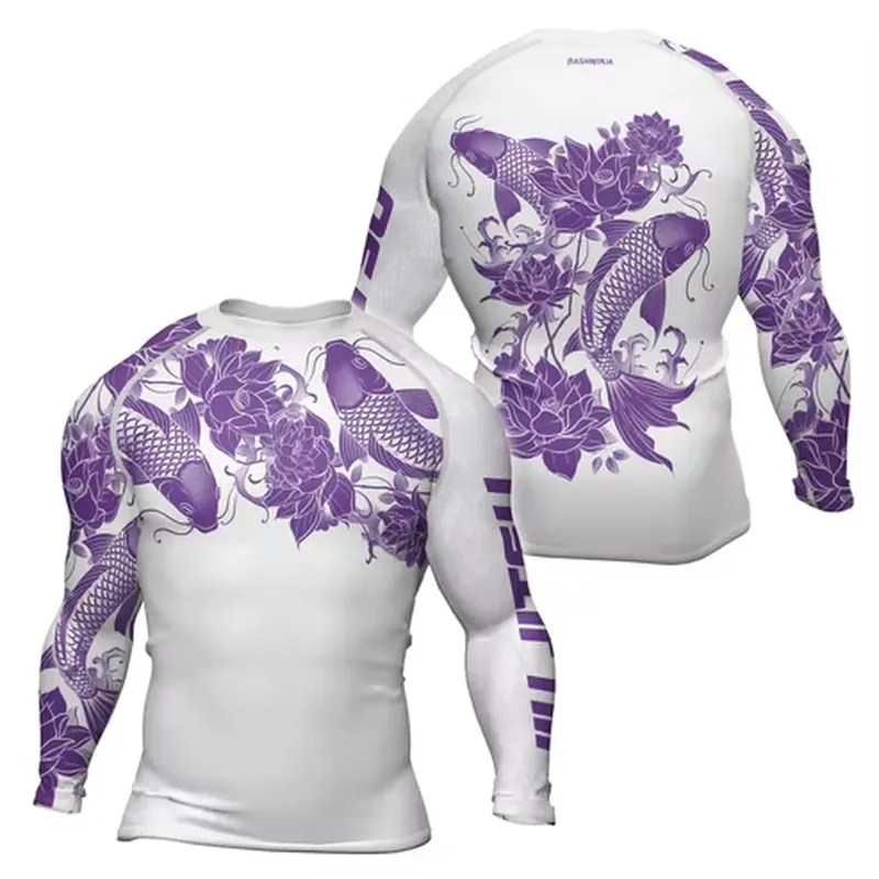 3D 프린팅 기술이 적용된 남성용 레트로 스타일의 긴팔 - Rash Guard 리뷰 및 가격
